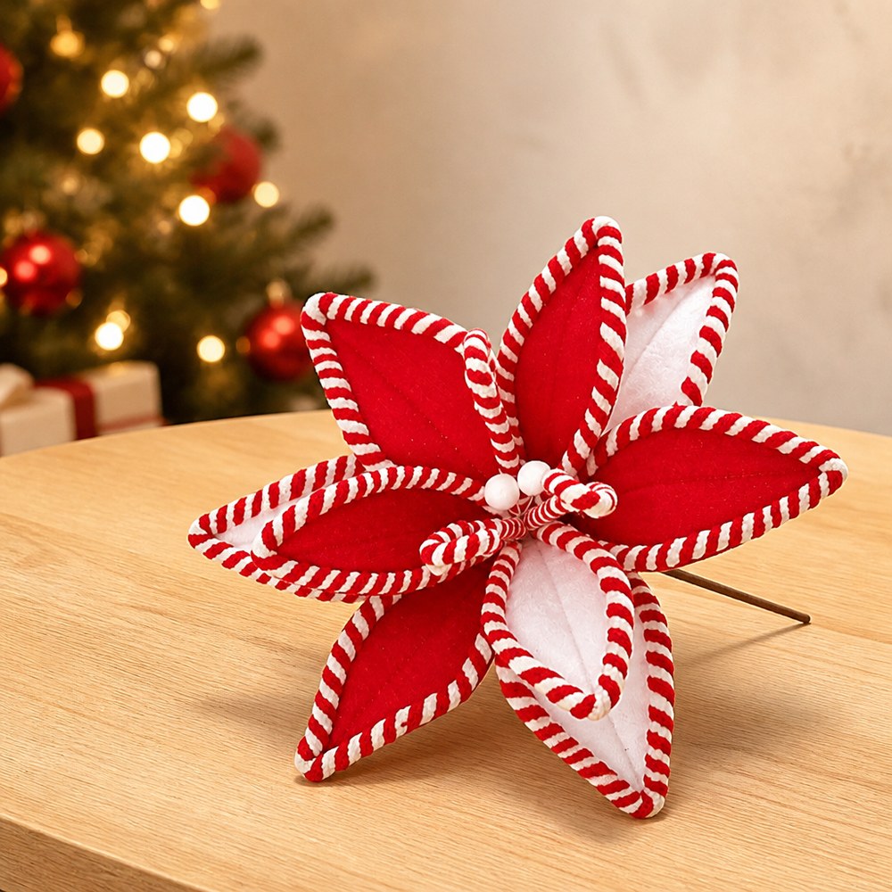 30cm Artificial Christmas Flower for Christmas Tree Decoration