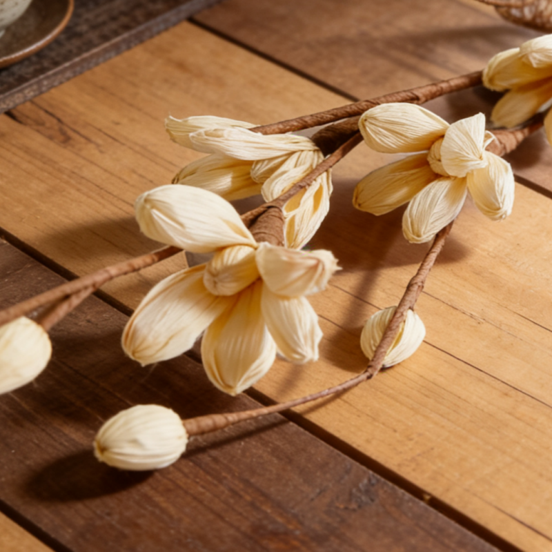 Hand Crafted Corn Husk Flowers 