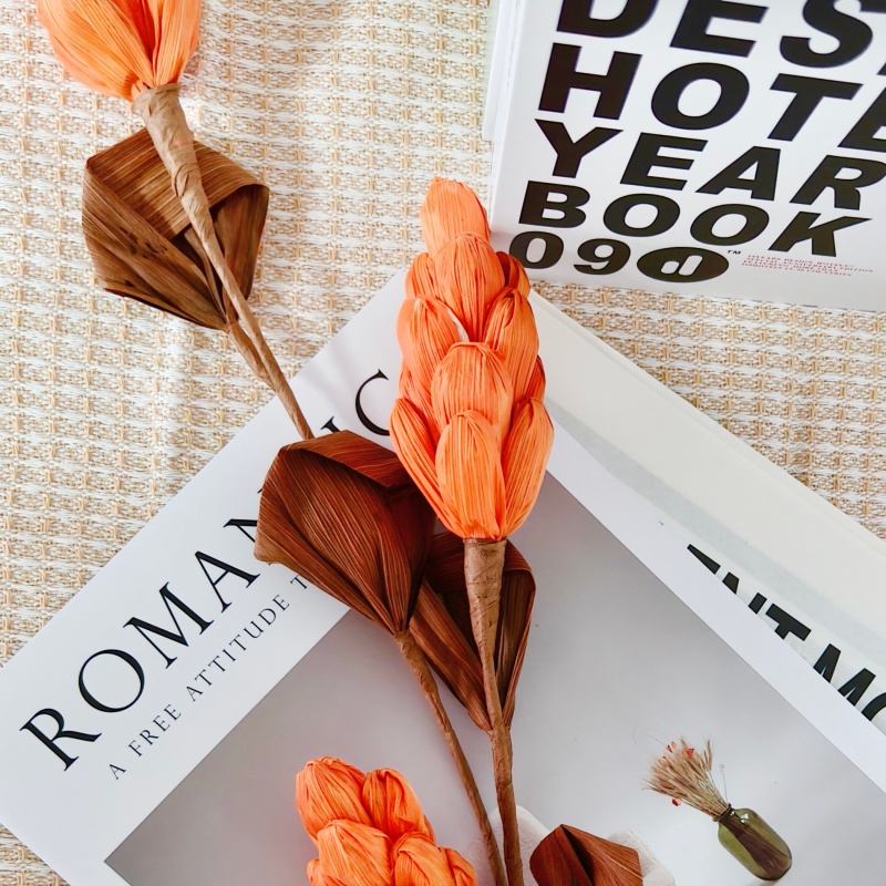 Hand Crafted Corn Husk Flowers  