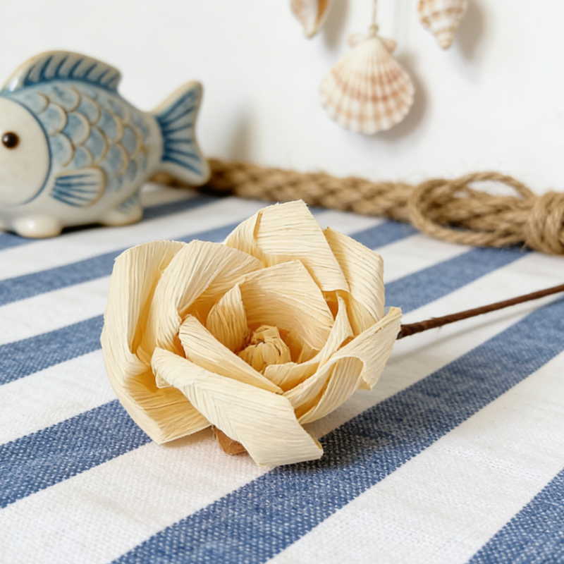 Hand Crafted Corn Husk Flowers  