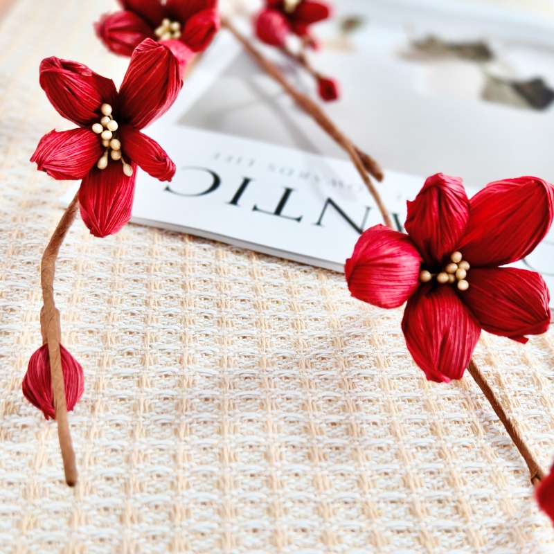 Hand Crafted Corn Husk Flowers   