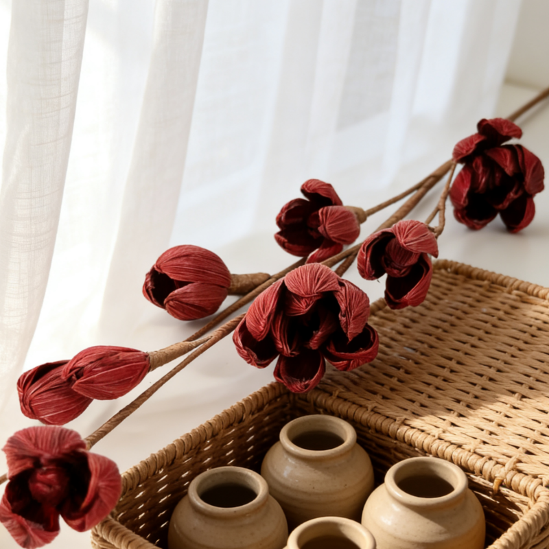 Hand Crafted Corn Husk Flowers  