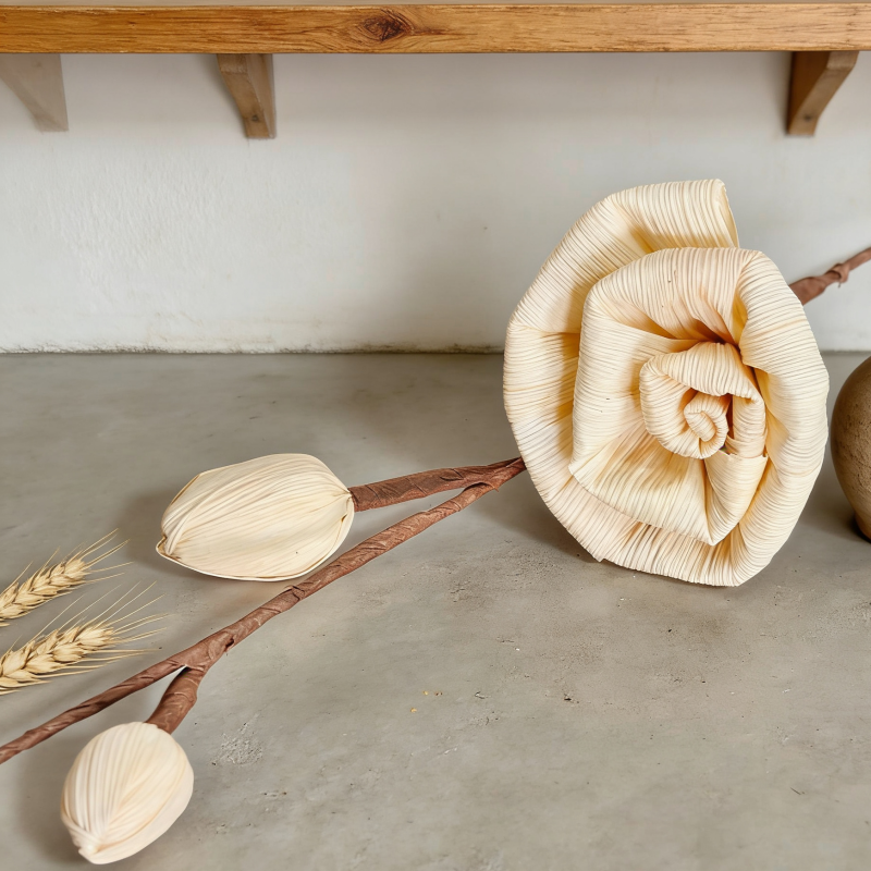 Hand Crafted Corn Husk Flowers  