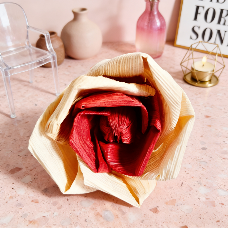 Hand Crafted Corn Husk Flowers   