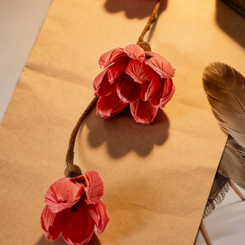 Hand Crafted Corn Husk Flowers 