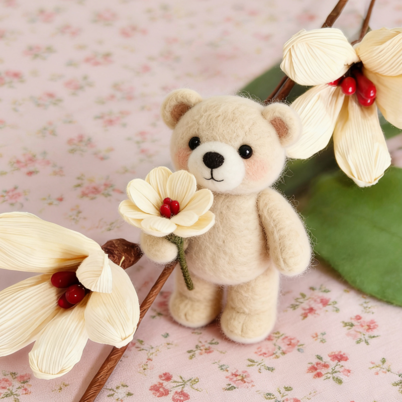 Hand Crafted Corn Husk Flowers 