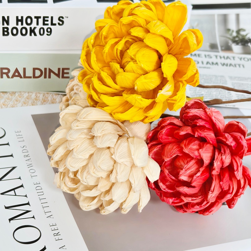 Hand Crafted Corn Husk Flowers  