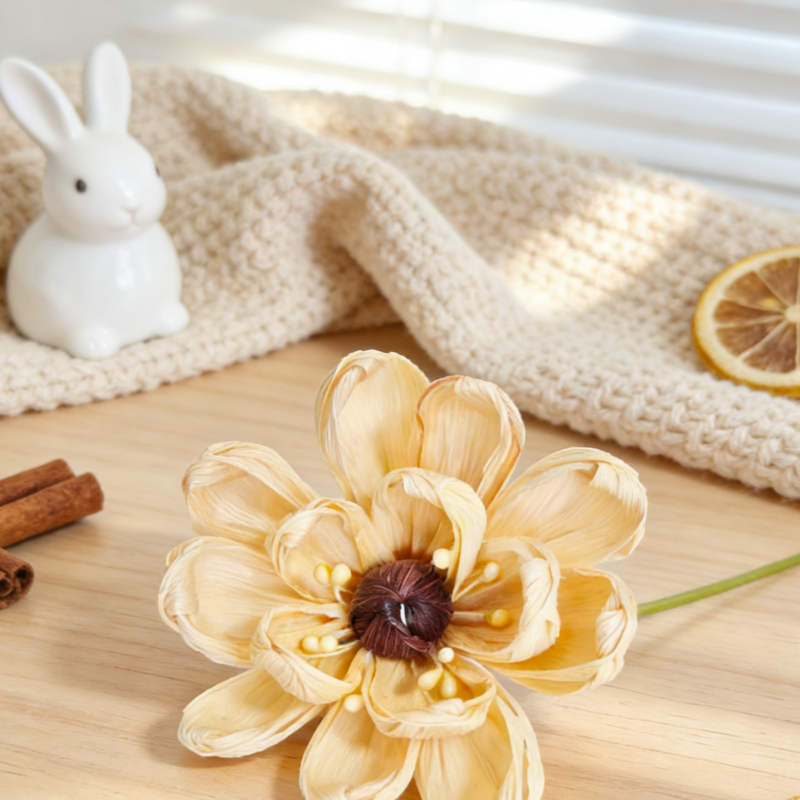Hand Crafted Corn Husk Flowers 