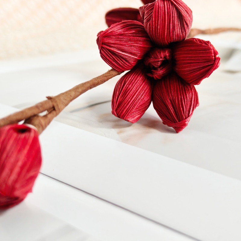 Hand Crafted Corn Husk Flowers 