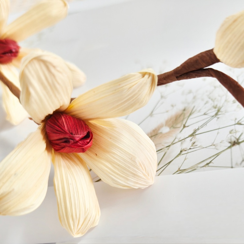 Hand Crafted Corn Husk Flowers  