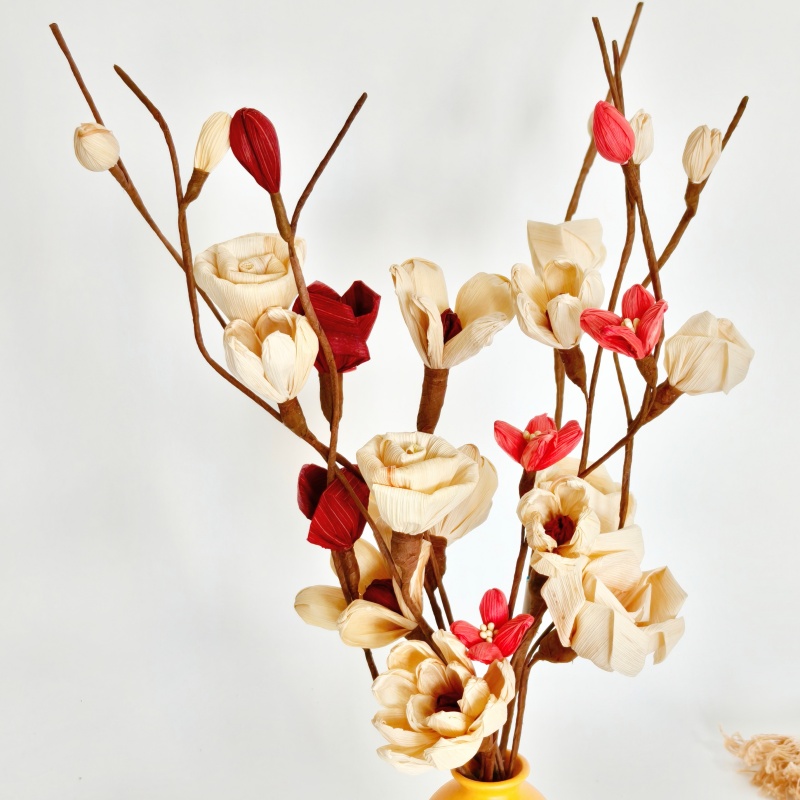 Hand Crafted Corn Husk Flowers  