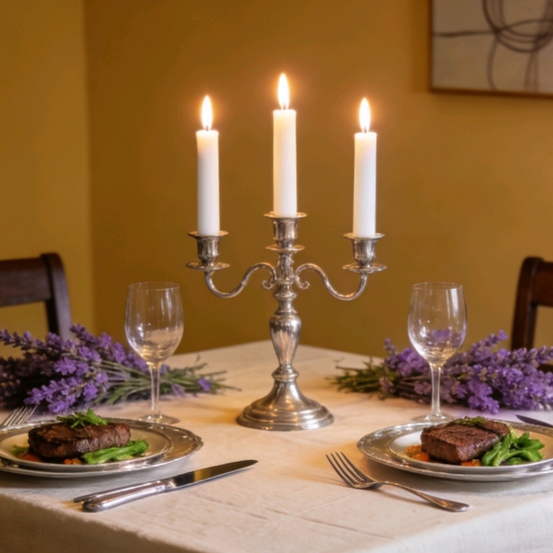 White Stick Candle Dinner Candle  