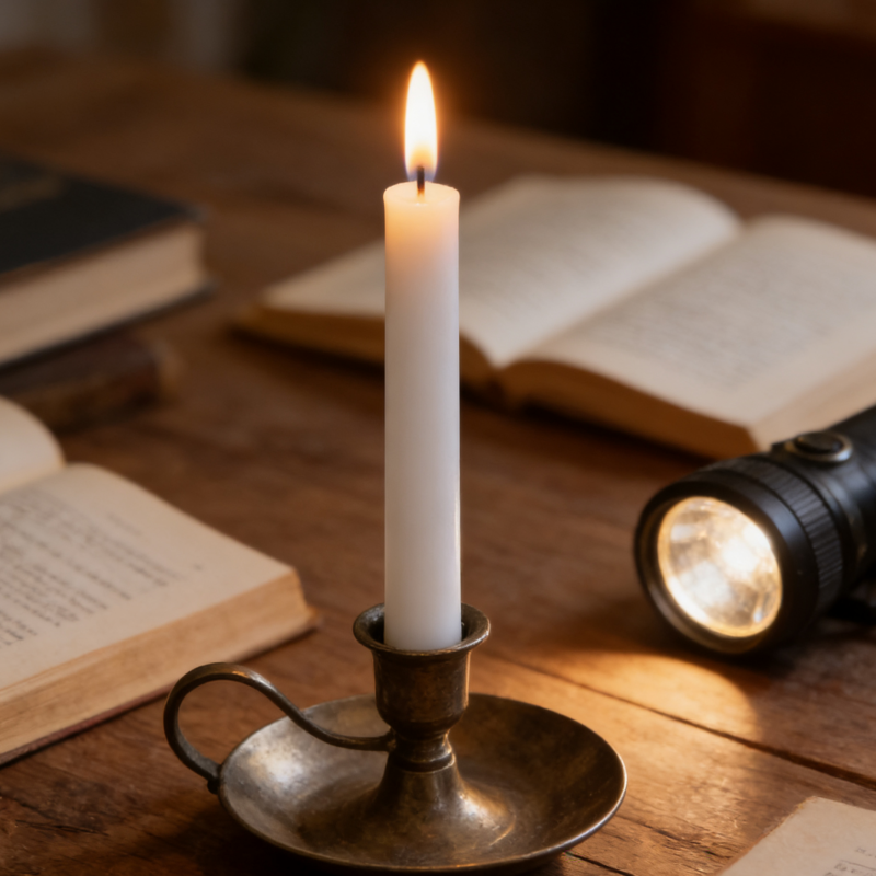 White Stick Candle Dinner Candle 