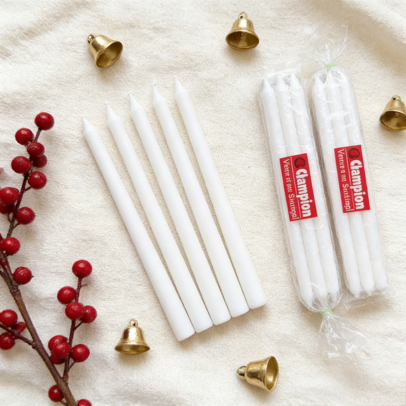 White Stick Candle Dinner Candle 