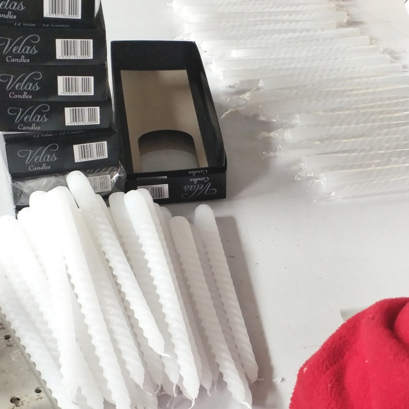 White Stick Candle Dinner Candle   