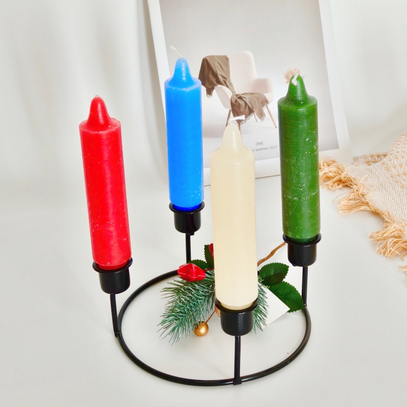 Minimalist Double Cup Iron Candle Holder
